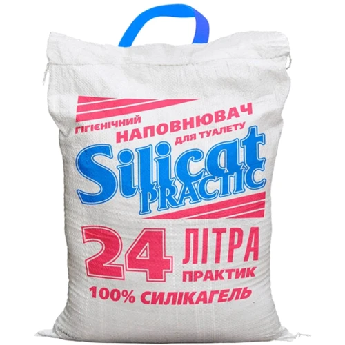 Наполнитель для кошачьего туалета Silicat Practic силикагелевый 24 л (6917141687998)