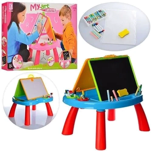 Двухсторонний мольберт Metr+ со столиком (8805(Blue))