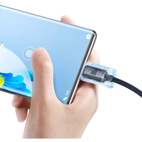 Кабель Baseus USB Cable to USB-C Crystal Shine Series 100W 2m Black (CAJY000501) фото 3