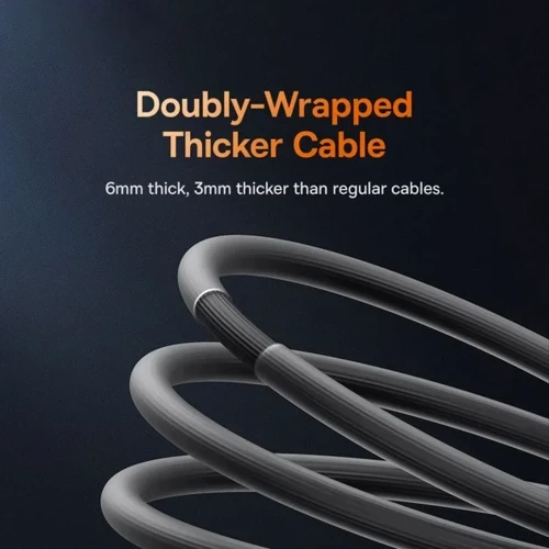 Кабель Baseus USB Cable to USB-C CoolPlay Series Fast Charging 100W 1m Black (CAKW000601) фото 8