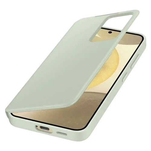 Чехол для телефонов Samsung Smart View Wallet Case Light Green (EF-ZS926CGEGWW) for Samsung S926 Galaxy S24 Plus: Материал поликарбонат и полиуретан