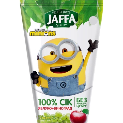 Сік Jaffa Minions Яблуко-виноград 125 мл (4820192263634)