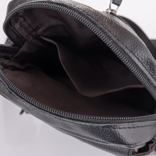 Чоловіча сумка через плече Buffalo Bags чорна (SHIM8628A-black): Фактура Матовая, Зернистая