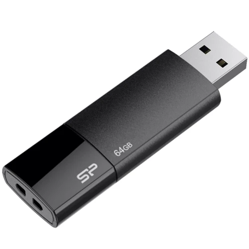 USB-флешка Silicon Power 64GB Ultima U05 USB 2.0 Black (SP064GBUF2U05V1K): індикатори є