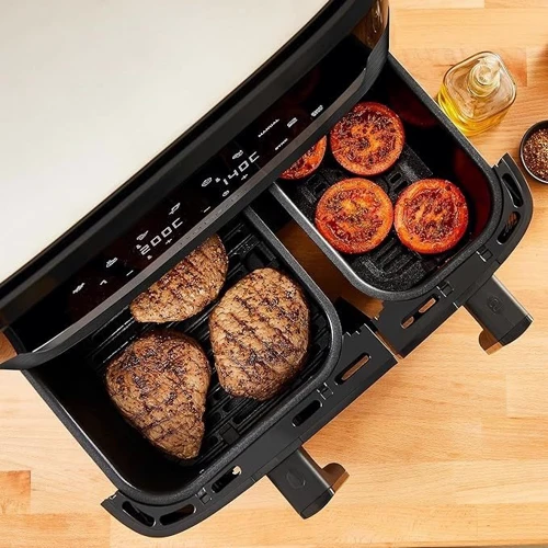 Фритюрница Tefal Dual Easy Fry EY9018: Допустимый вес продукта 2 кг