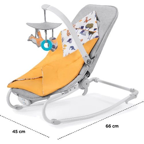 Шезлонг-качалка Kinderkraft Felio 2020 Forest Yellow (KKBFELOYEL000N) фото 11