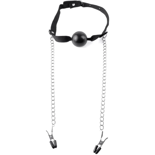 Fetish Fantasy Series Ball Gag & Nipple Clamps кляп с зажимами для сосков