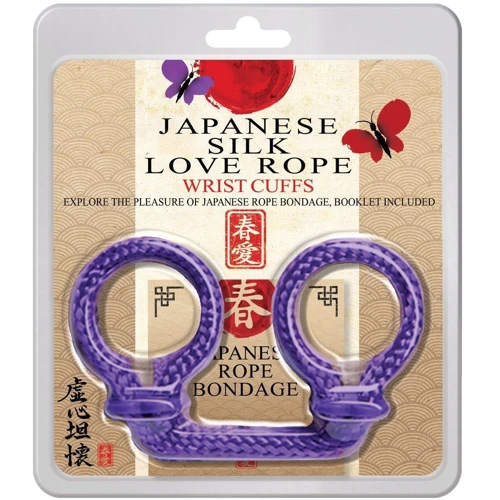 Наручники из японского шелка Japanese Silk Love Rope Wrist Cuffs, фиолетовый