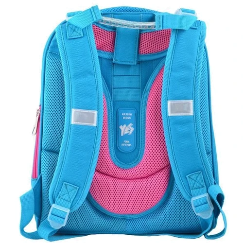 Рюкзак каркасный YES H-12-1 Hearts turquoise (554490): Пол ребенка Для девочек