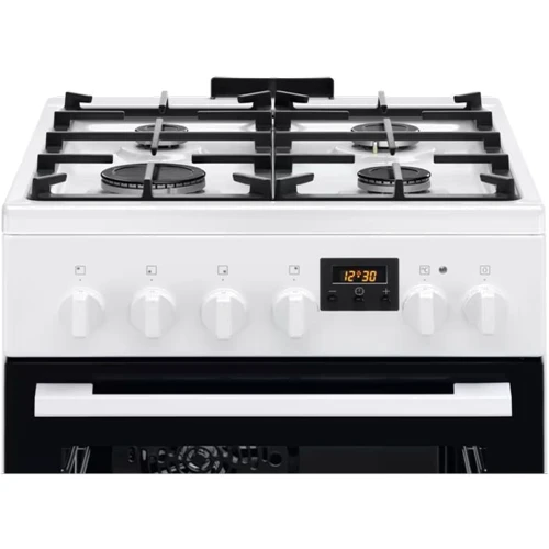 Плита комбінована Electrolux LKK520211W: Тип варильної поверхні газовая