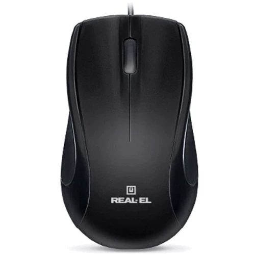 Мышь REAL-EL RM-250 USB+PS/2, black: Интерфейс подключения PS/2, USB