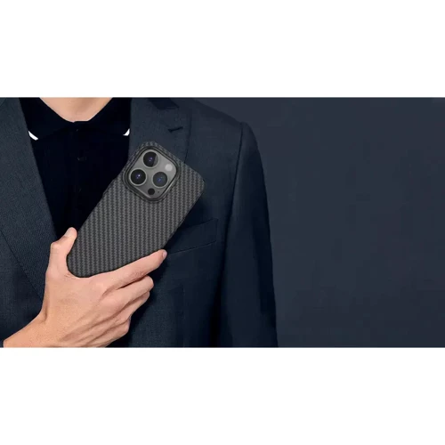 Чехол для iPhone WIWU Kevlar Magnetic Series Black for iPhone 14 Pro (LCC-107): Тип чехла накладка на заднюю часть