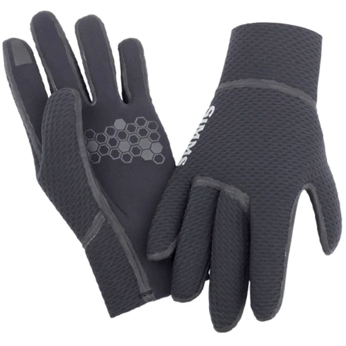 Чоловічі рукавички Simms Kispiox Glove Black чорні L (12477-001-40)