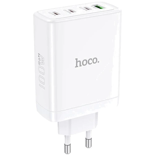 Зарядний пристрій Hoco Wall Charger 3xUSB-C+USB N31 White: Сила струму 2.4А и более