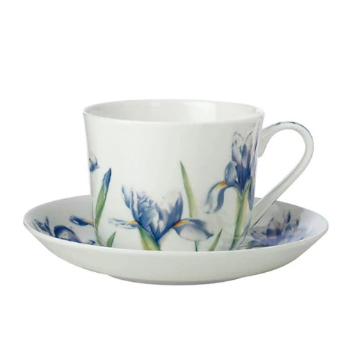 Чашка зі блюдцем Maxwell & Williams Irises FLORIADE 480 мл (JY0037)