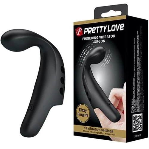 Вибратор на палец LYBAILE Pretty Love Fingering Vibrator Gorgon Black
