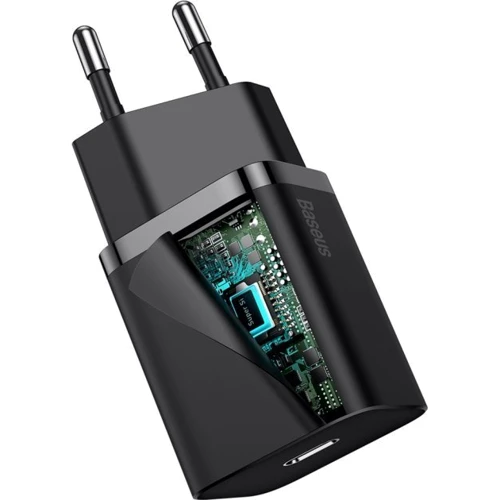 Зарядное устройство Baseus USB-C Wall Charger Super Si 20W Black (CCSUP-B01): Особенности USB-C