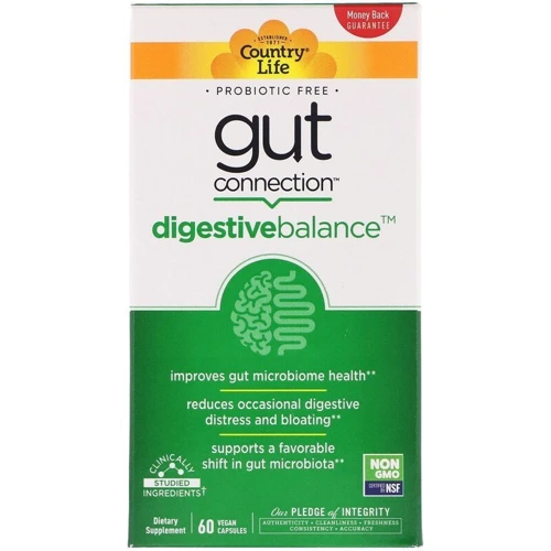 Country Life DigestiveBalance Gut Connection Пищеварительная формул 60 капсул: Форма выпуска Капсулы
