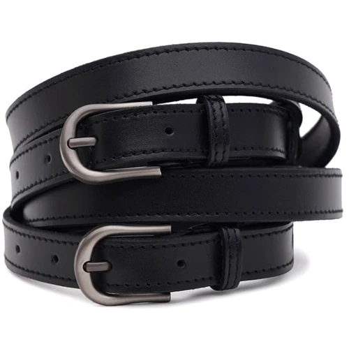 Женский ремень Borsa Leather черный (100gen1new2bl-black)