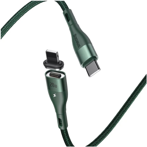 Кабель Baseus Cable USB-C to Lightning Zinc Magnetic Safe Fast Charging PD 20W 1m Green (CATLXC-06): Тип USB-C - Lightning