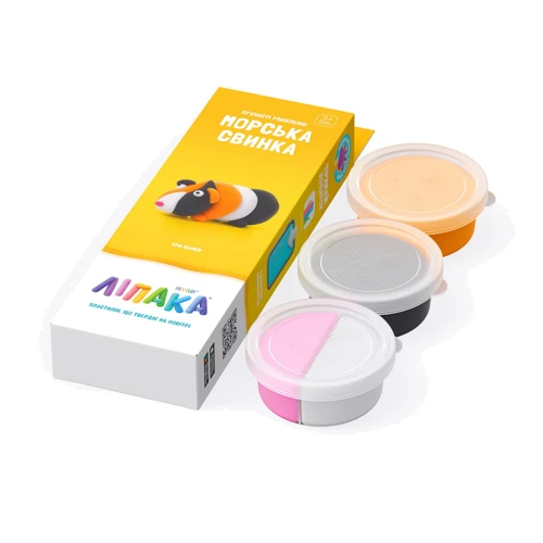 Набір пластиліну Ліпака Пухнасті улюбленці: Морська свинка (30114-UA01)