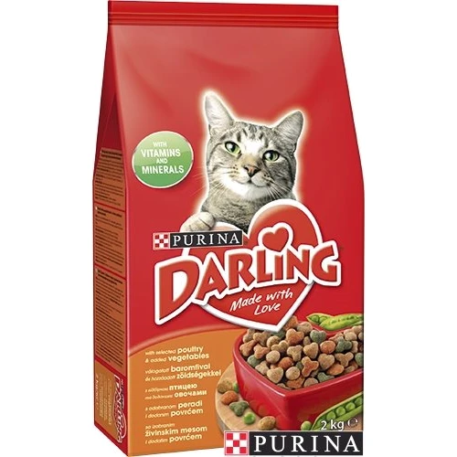 Сухой корм для кошек Purina Darling со вкусом птицы и овощей 2 кг (5997204501813)