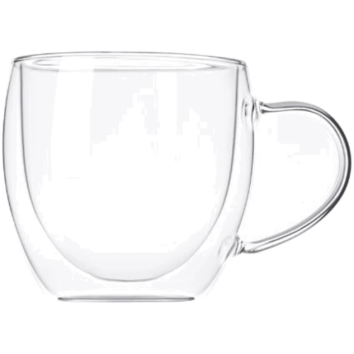 Набір чашок Ardesto з ручками та подвійними стінками 250 мл 2 шт. (AR2625BHR): Форма кругла