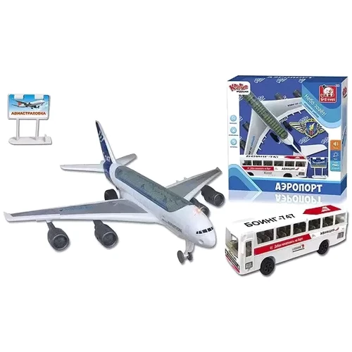 Игровой набор Аэропорт Bambi 747-30A с машинками и самолетом: Производитель Bambi