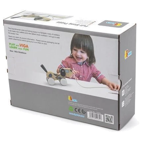 Дерев'яна каталка Viga Toys Собачка (51614)