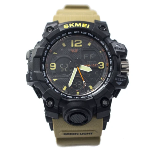 Наручний годинник Skmei 1327 Khaki: Механізм кварцовий