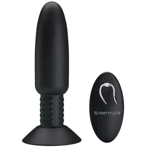 Анальная пробка Pretty Love Beaded For Extra Pleasure с риминг-эффектом и ДУ, BI-040073W