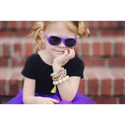 Дитячі сонцезахисні окуляри Babiators Original Violet Pilot (3-7 років): Форма оправи Авіатор