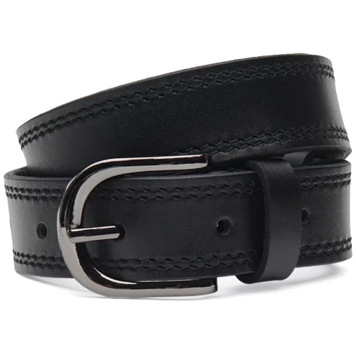 Жіночий ремінь Borsa Leather чорний (CV1W43)