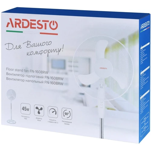 Вентилятор Ardesto FN-1608RW  фото 5