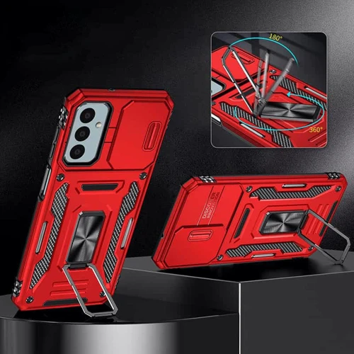 Чехол для телефонов Mobile Case Camshield Army Ring Red for Samsung A256 Galaxy A25 5G: Совместимость Samsung A256 Galaxy A25 5G