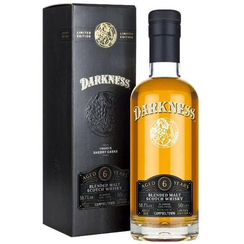 Віскі Darkness! Campbeltown 6yo 58.1% 0.5л (BWW0320)