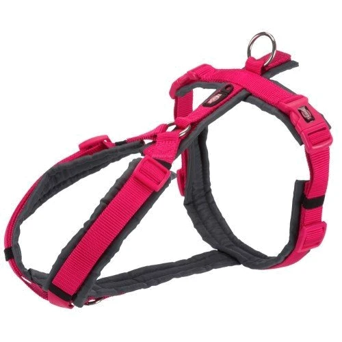 Шлея Trixie Premium trekking M 53–64 см 20 мм фуксия/графит (4053032419858)