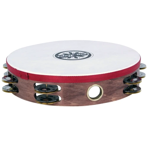 Тамбурин GON BOPS Headed Wood Tambourine Double Row Jingles
