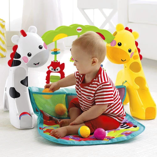 Килимок Fisher-Price 3 в 1 Зростаємо разом (CCB70): Особливості ігрові дуги