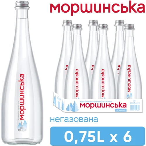 Вода Моршинська Премиум минеральная природная столовая негазированная 6х0.75 л (DS4820017001328): Объем, л 4.5