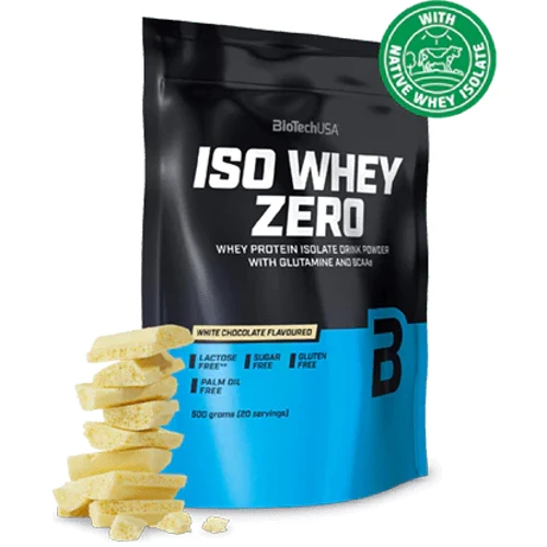 Протеин BioTechUSA Iso Whey Zero 500 g / 20 servings / White Chocolate