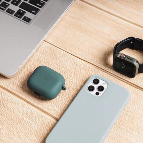 Чехол для наушников Switcheasy Skin Soft Touch Silicone Pine Green (GS-108-174-193-175) for Apple AirPods 3 фото 12