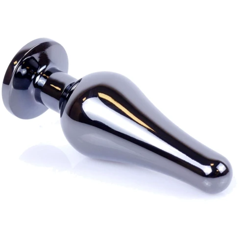 Анальная пробка BOSS Series Exclusivity Jewellery Dark Silver Butt Plug Light Blue