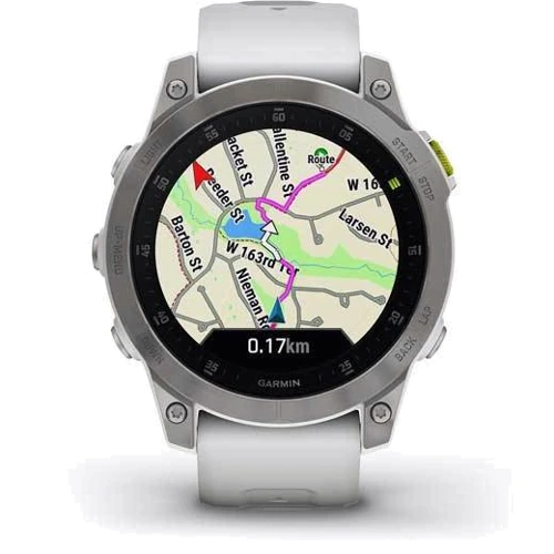 Смарт-часы Garmin Epix (Gen 2) Sapphire White Titanium (010-02582-21): Цвет ремешка белый