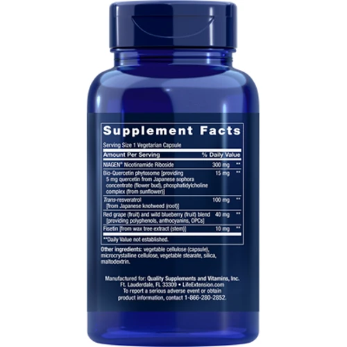 Life Extension, Optimized NAD+ Cell Regenerator, Life Extension, 30 Capsules (LEX-23483): Тип Витамин B