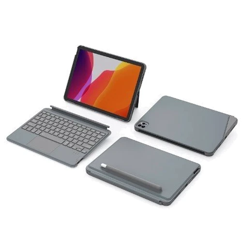 Аксессуар для iPad WIWU Combo Touch Keyboard Case Grey for iPad 10.2" 2019-2021/iPad Air 2019/Pro 10.5" фото 6
