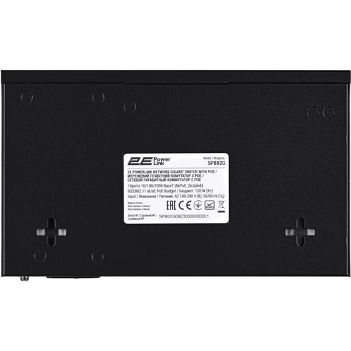 Мережевий комутатор 2E PowerLink SP802G (2E-SP802G): Кількість портів Fast Ethernet (10/100) 10