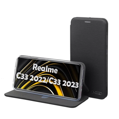 Чохол для телефона BeCover Book Exclusive Black для Realme C33 2022/C33 2023 (709073): Матеріал Искусcтвенная шкіра