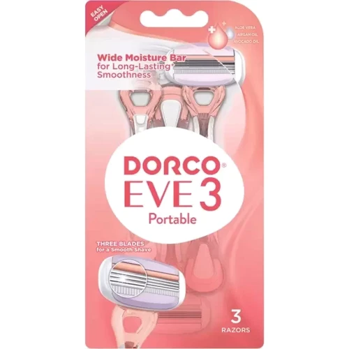 Dorco EVE Женский одноразовый станок 3 лезвия 3 шт.: Вид Бритвенные станки