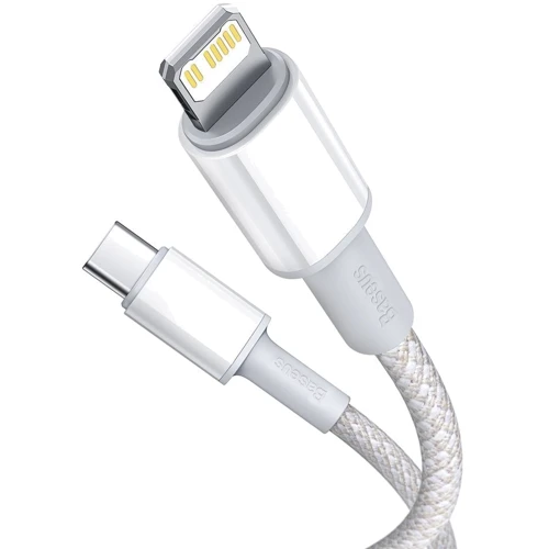 Кабель Baseus Cable USB-C to Lightning PD High Density Braided 20W 2m White (CATLGD-A02): Тип USB-C - Lightning